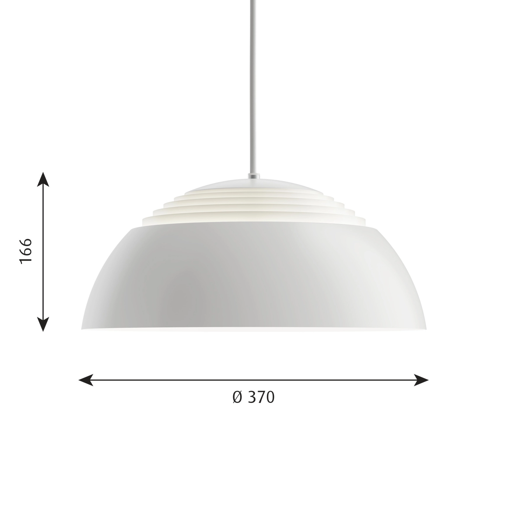 Louis Poulsen AJ Royal Hanglamp Ø37 Cm 2 Louis Poulsen AJ Royal Hanglamp Ø37 Cm - Afbeelding 2